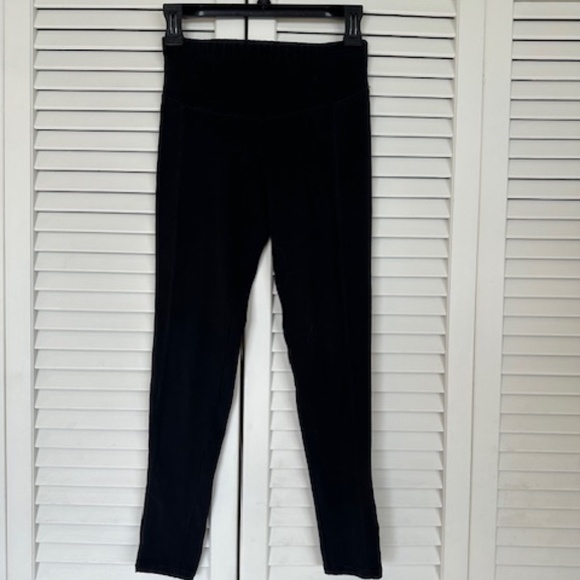 WOMEN'S GILDA MARX (FOR LILY OF FRANCE) BLACK LEGGINGS, SIZE: M,  MADE IN ISRAEL - Picture 1 of 5